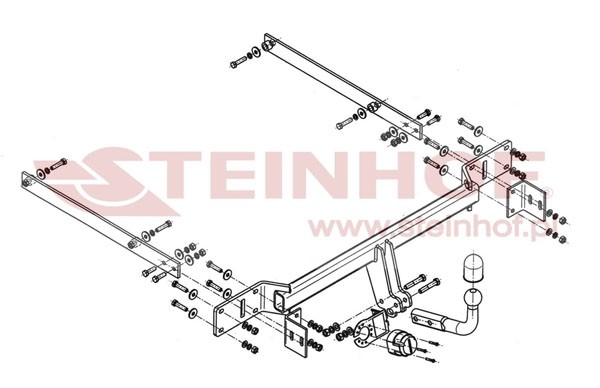 Trekhaak Mercedes S 204 Estate C-Class (excl. AMG) 10/2007-08/20