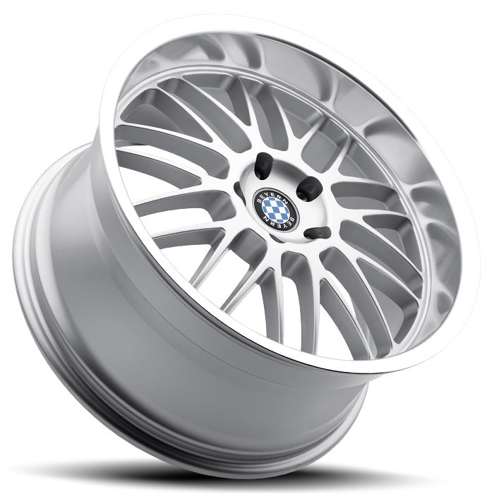Velgen Beyern Mesh 17x8 5x120 ET15 Zilver + Machined Rand