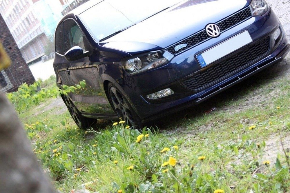 Voorspoiler VW Polo 6R Maxton Glans Zwart