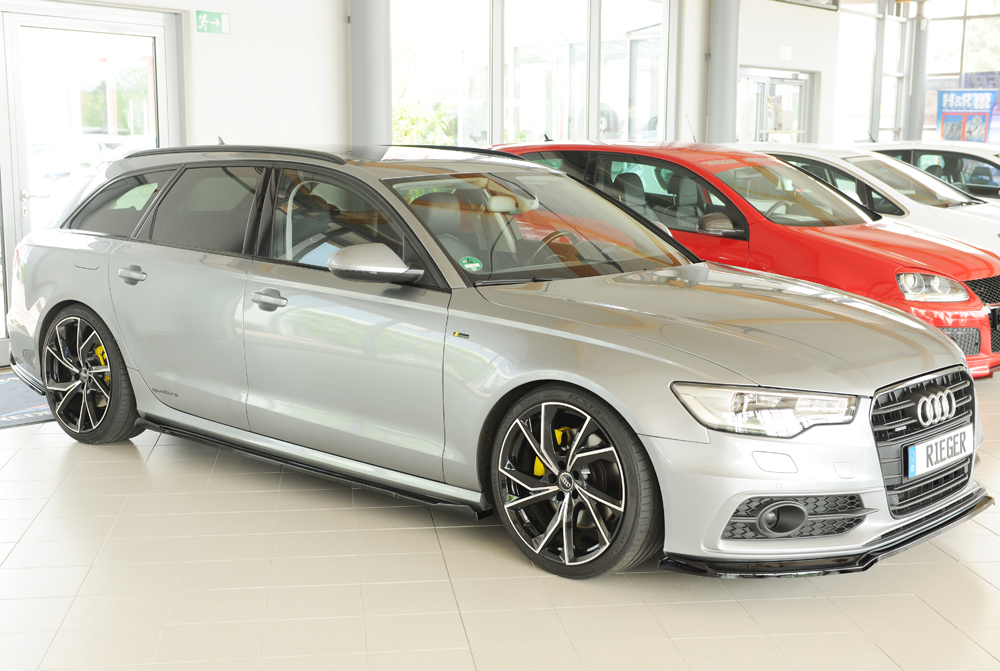 Voorspoiler Audi A6 (4G/C7): 11.10-08 glans zwart