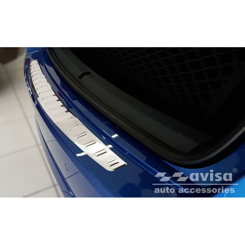 Stainless Steel Rear bumper protector  Skoda Octavia IV Liftback 2020-2024 & FL 2024- 'Ribs'
