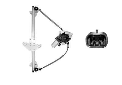 raammechanisme, 3 drs, incl motor, rechts Hyundai Getz, 2002-200
