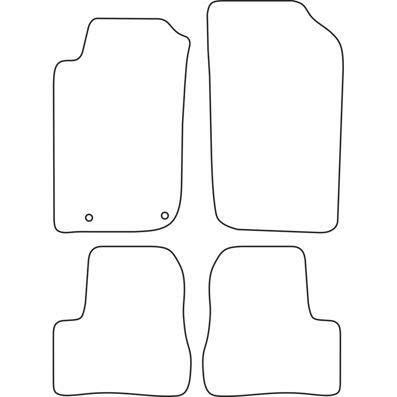 Automatten  Peugeot 206+ 3/5-deurs 2009-