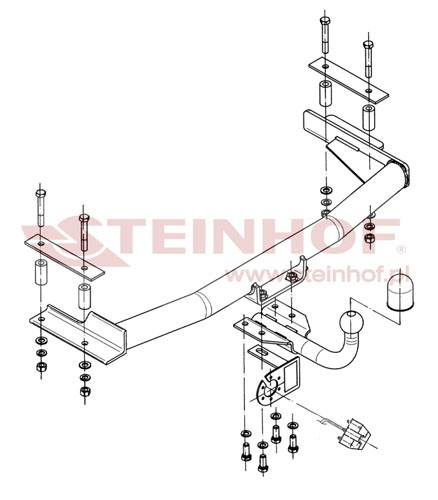 Trekhaak Ford Escort 4D 1995-1998