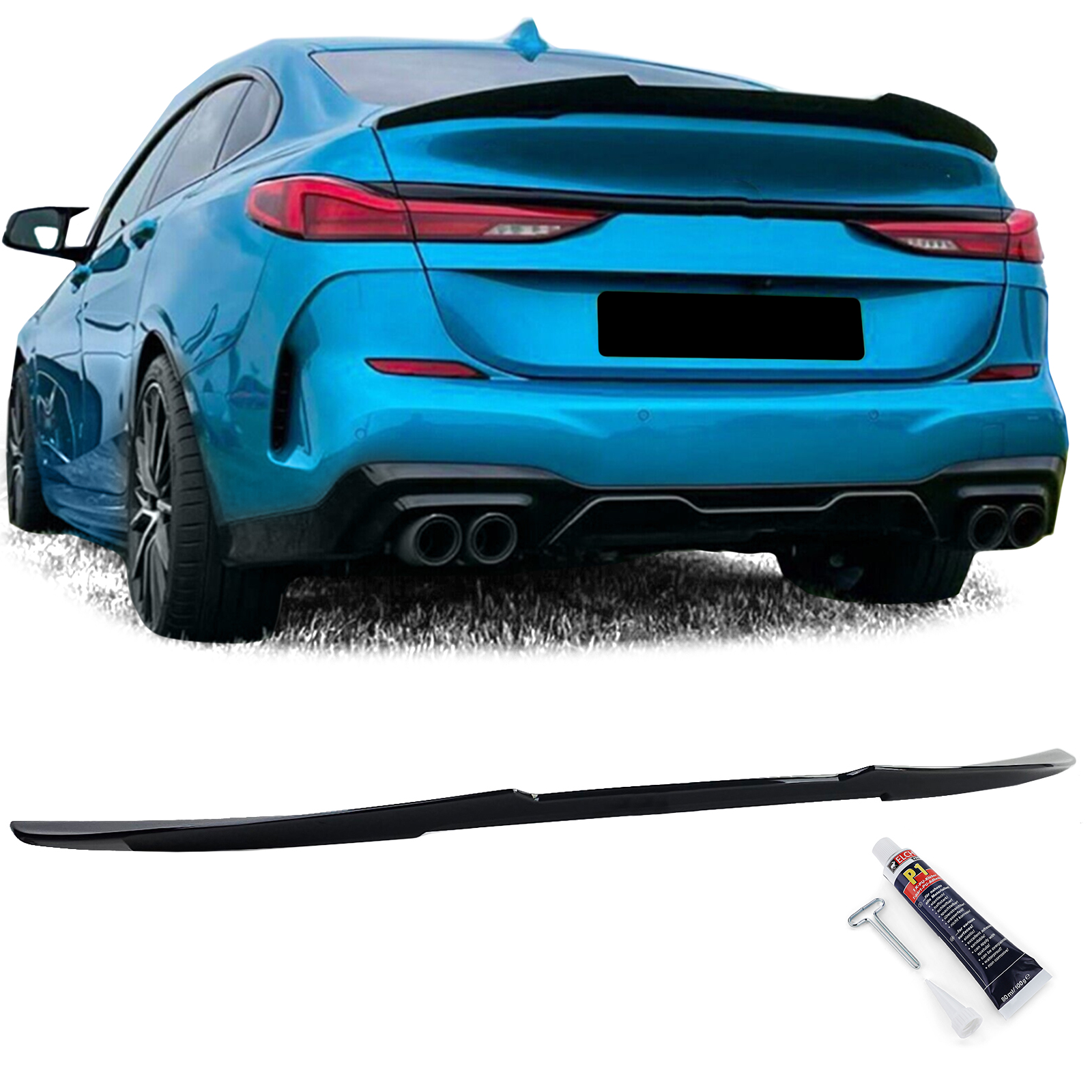 Spoiler BMW 2 Serie F44 Glans Zwart