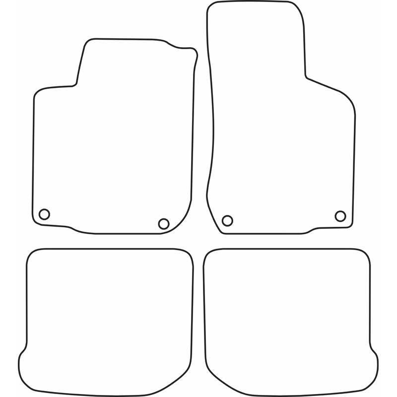 Set velour car mats  Volkswagen Beetle 1998-2011