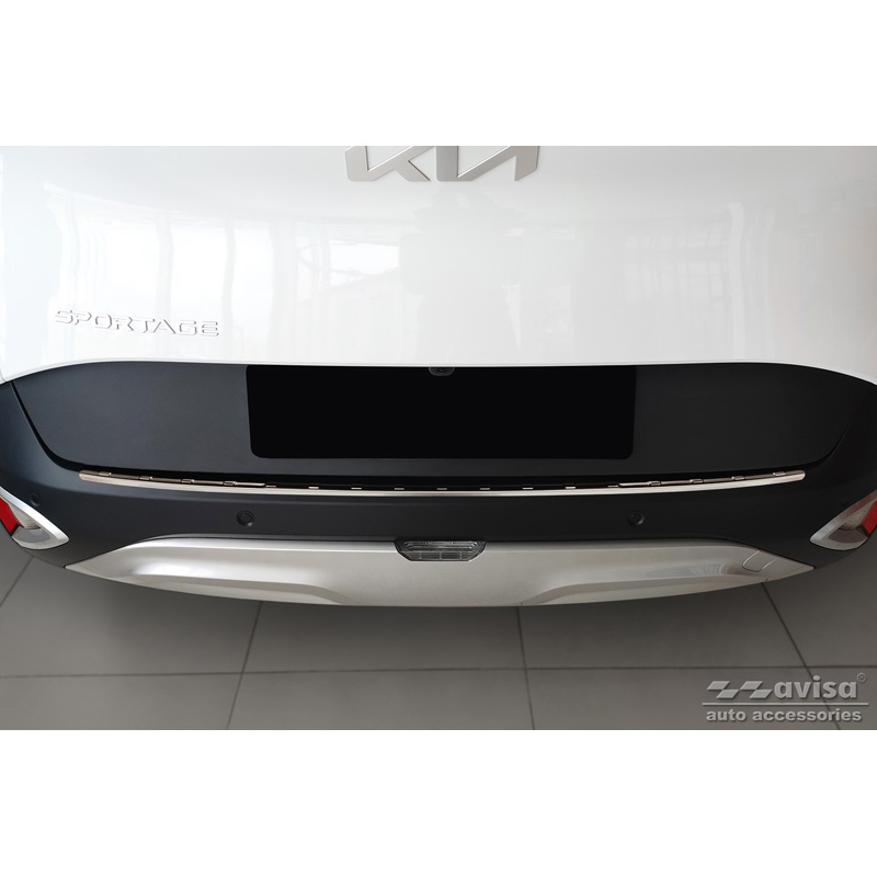 Stainless Steel Rear bumper protector  Kia Sportage V 2021- 'Ribs'