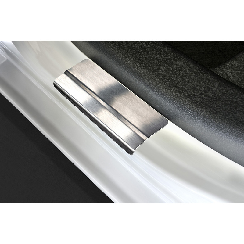 Inox door sill protectors  Toyota Yaris III 5-doors 2014-2019 - 'Exclusive' - 4-pieces