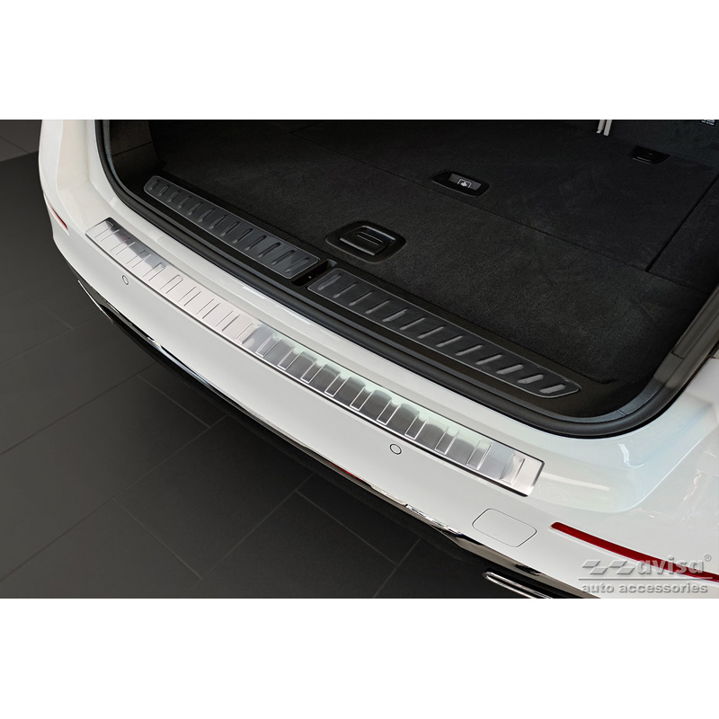 Stainless Steel Rear bumper protector  BMW 5-Series G31 Touring Facelift 2020-2024 excl. M-Sport 'Ribs'
