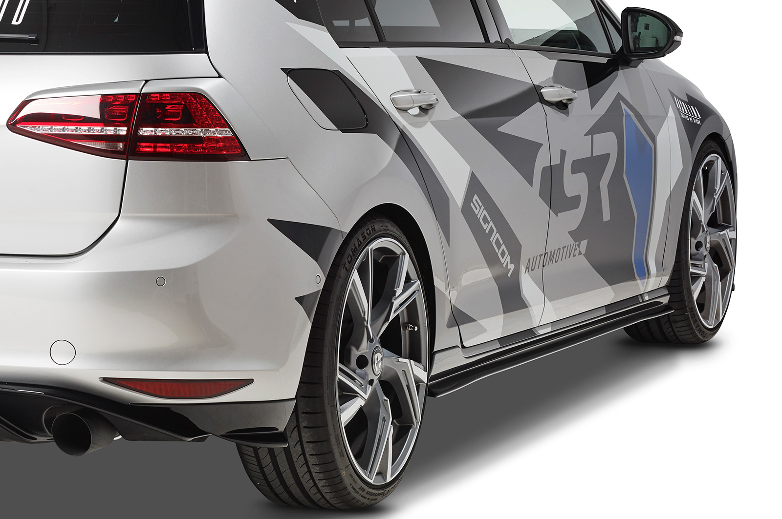 Zijskirts Volkswagen Golf 7 CSR Glans Zwart
