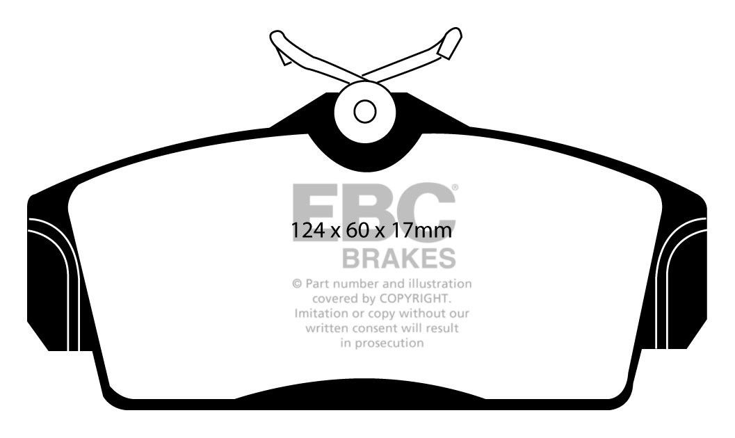 EBC Brakes NISSAN Primera 1.8 (W11) 99-2002 Remblokken voorzijde