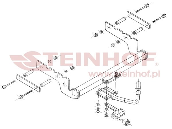 Trekhaak Ford Mondeo 4/5D 10/2000-06/2007