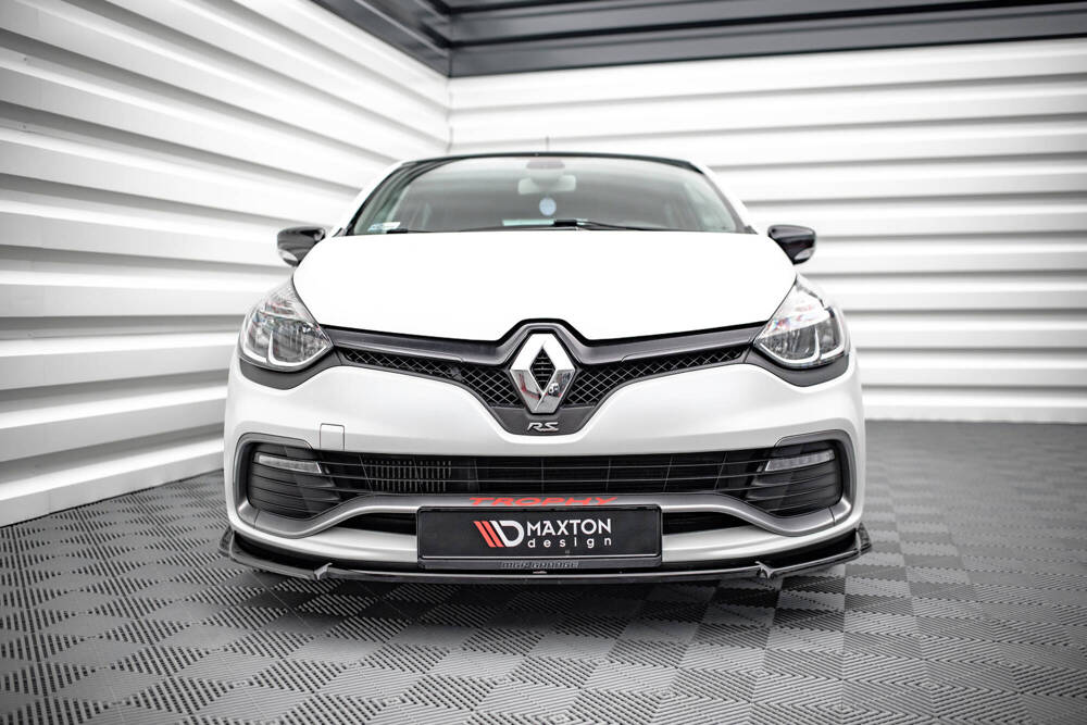 Voorspoiler V.2 Renault Clio 4 RS Maxton Glans Zwart