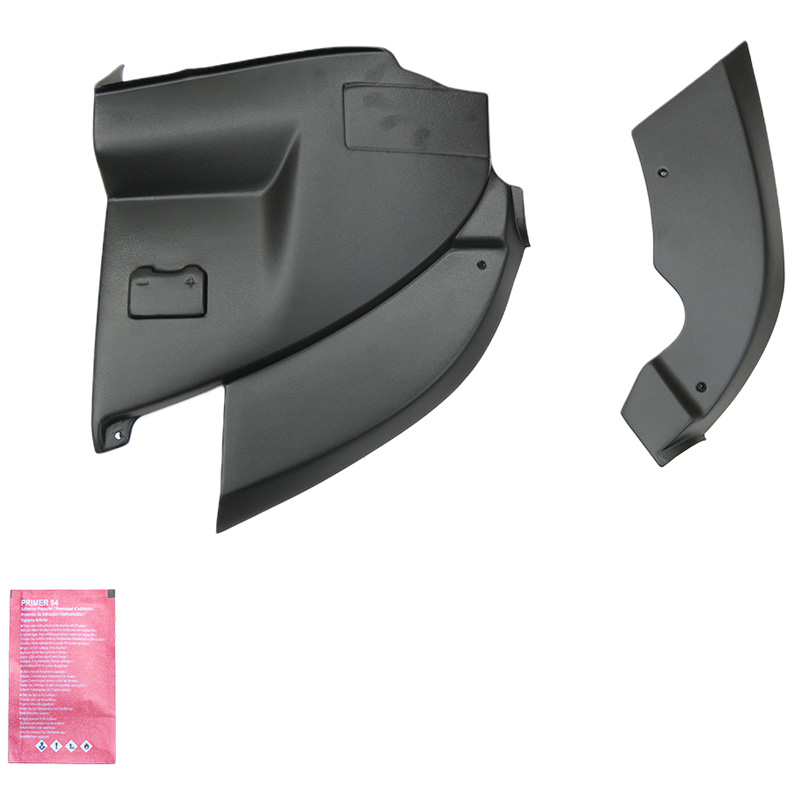 Accu- & Koplampcovers  Volkswagen Transporter T5.1 2010-2015 - Matzwart