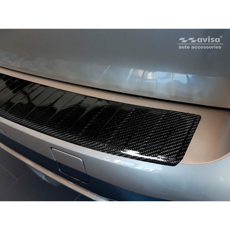Echt 3D Carbon Achterbumperprotector  BMW X5 (G05) M-Pakket 2018- excl. M-Competition 'Ribs'