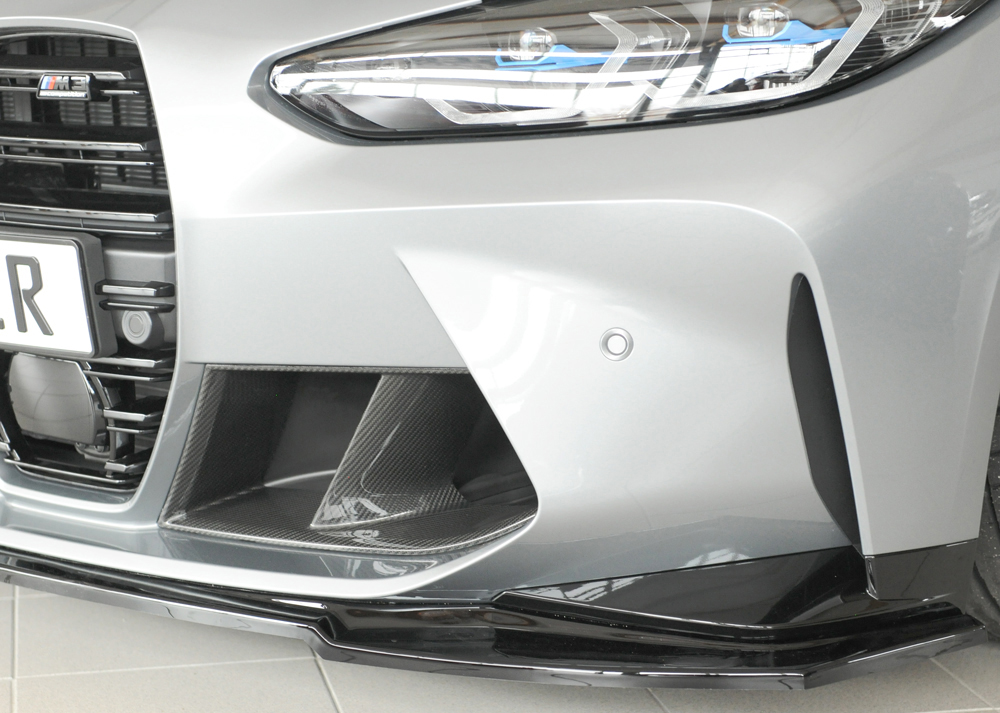 Voorspoiler BMW 3-series G80 M3 03.21-  glans zwart
