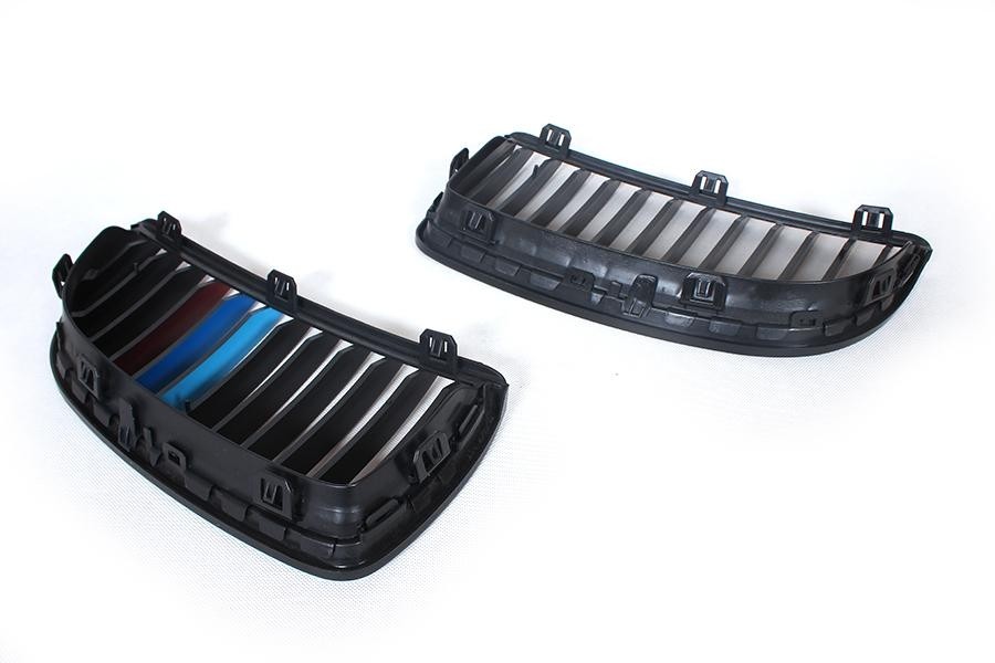 Grill Nieren BMW E90/91 Zwart M3/Motorsport Stripes 05-08