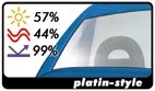 Raamband Tintvisor CFC Platin-style 0.19x150cm