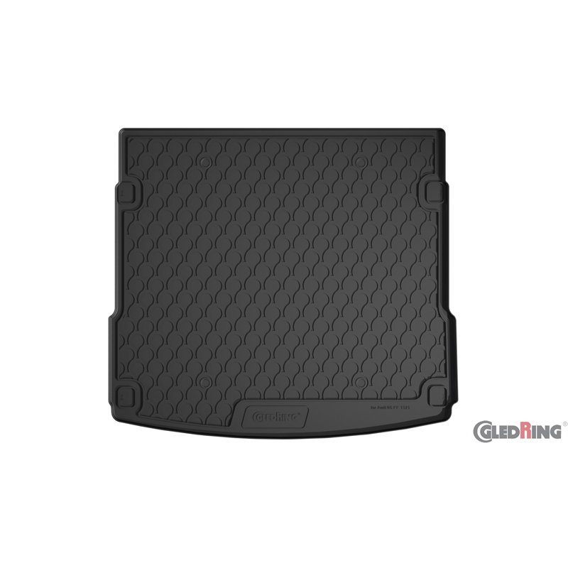 Rubbasol (Rubber) Trunk mat  Audi Q5 2017- excl. TFSi-e (Upper floor + Trunk package incl. net + Fixed rear bench)