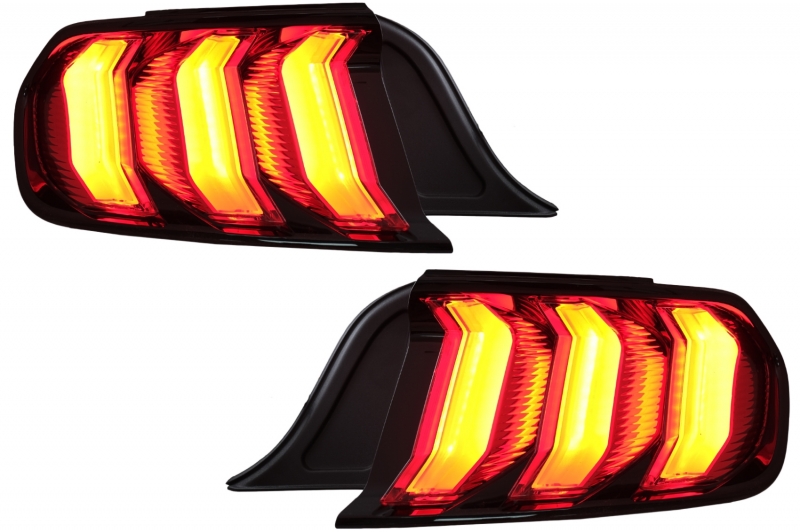 Achterlichten Ford Mustang VI S550 15-19 Dynamic Rood/Zwart