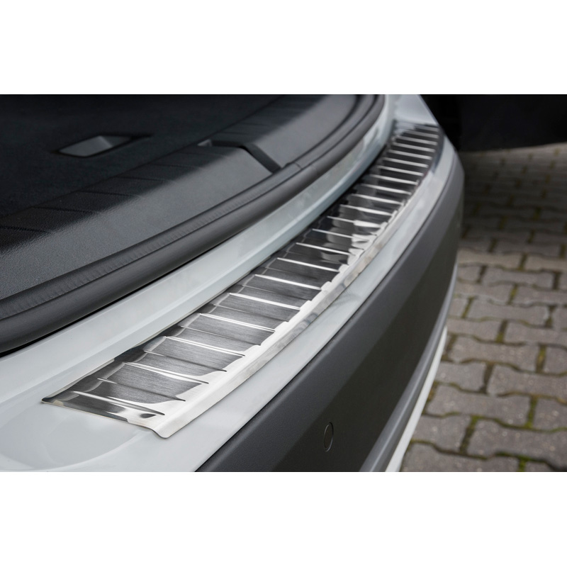 Stainless Steel Rear Bumper protector  BMW X1 F48 2015-2022 'Ribs'