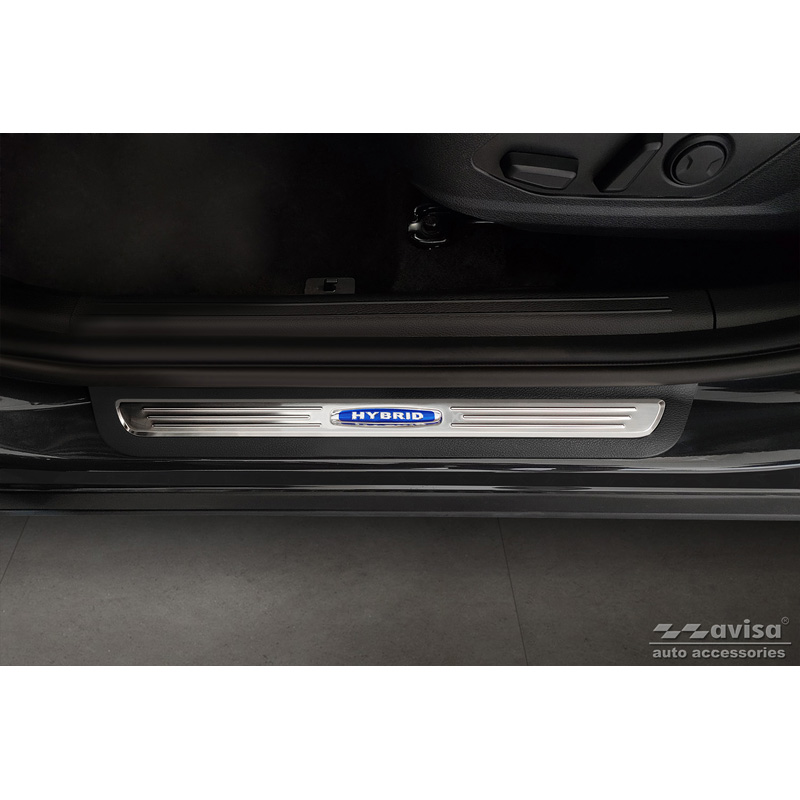 Inox door sill protectors  Kia Sportage V 2021- 'Hybrid' - 2-pieces