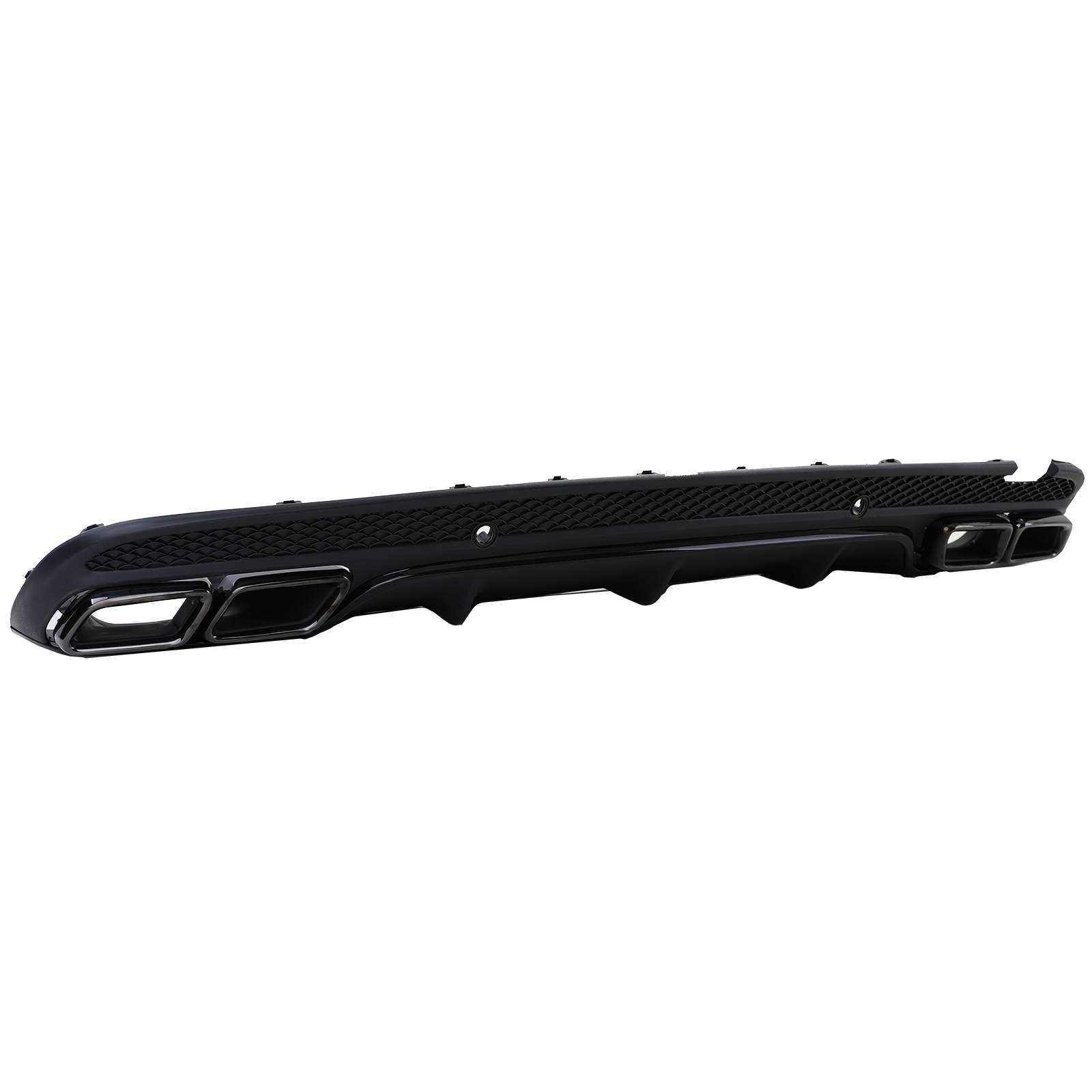 Achterbumper Diffusor Mercedes W205 C-Klasse C63 Design Glans Zwart