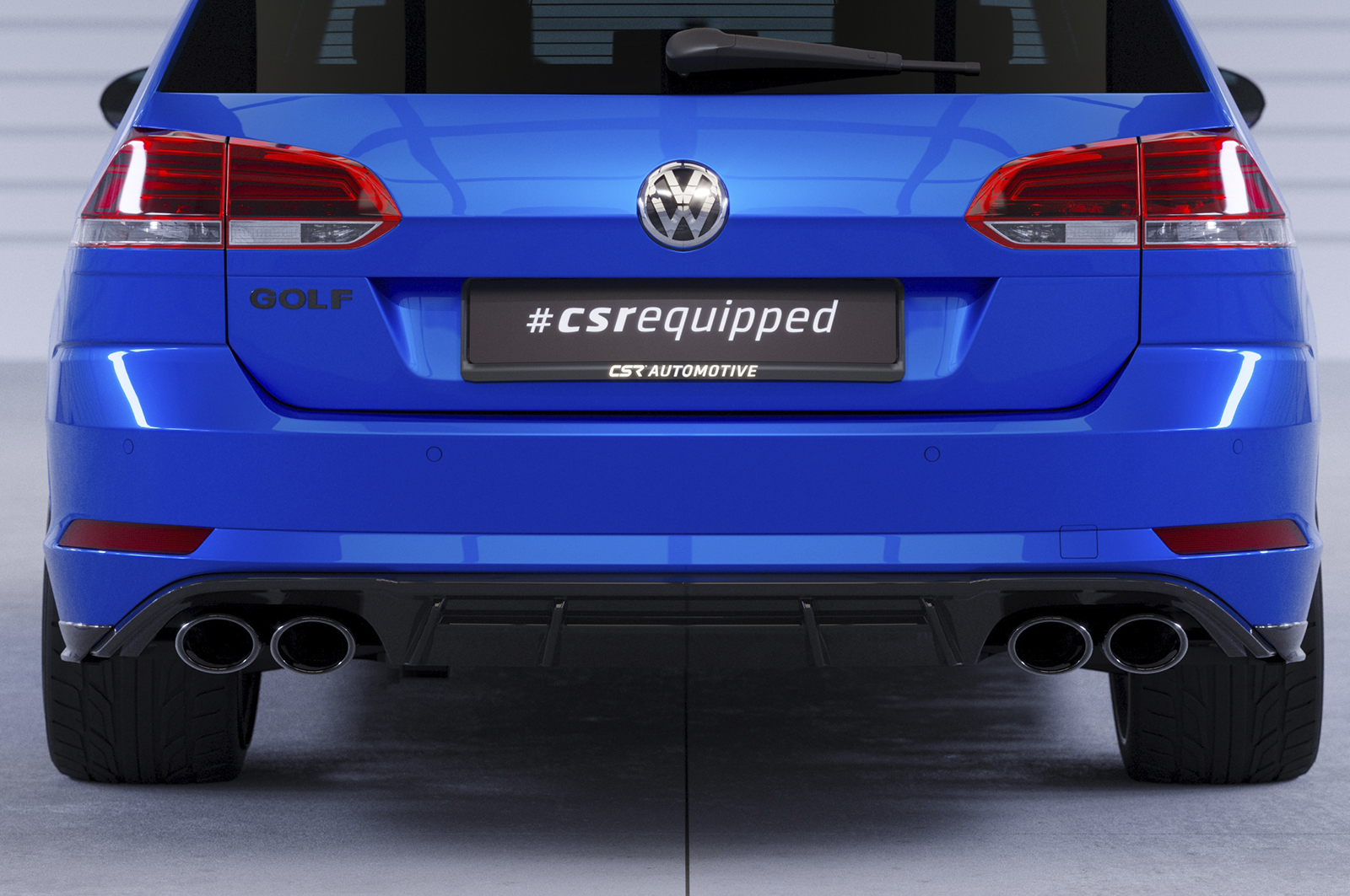 Diffuser Volkswagen Golf 7 R Variant FL CSR Glans Zwart