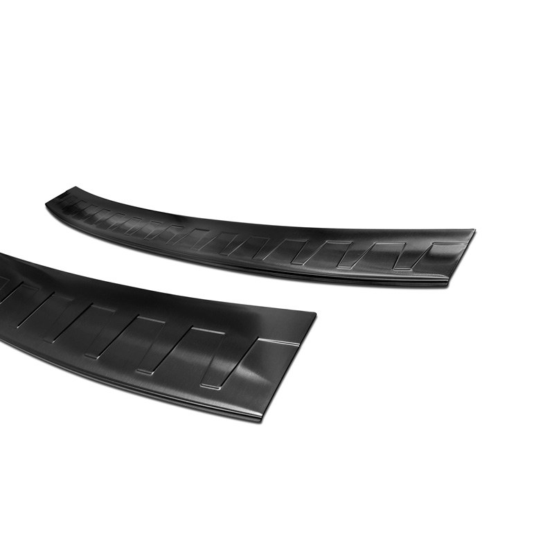 Zwart RVS Achterbumperprotector  Skoda Octavia III Kombi RS 2013-2016 & FL 2017-2020 'Ribs'