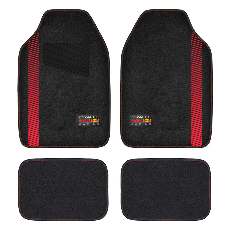 Red Bull Oracle Universal car mats set - 4-piece set - Black/Red