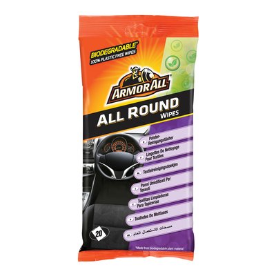 Armor All Bio Fabric Cleaning Wipes – 20 pieces