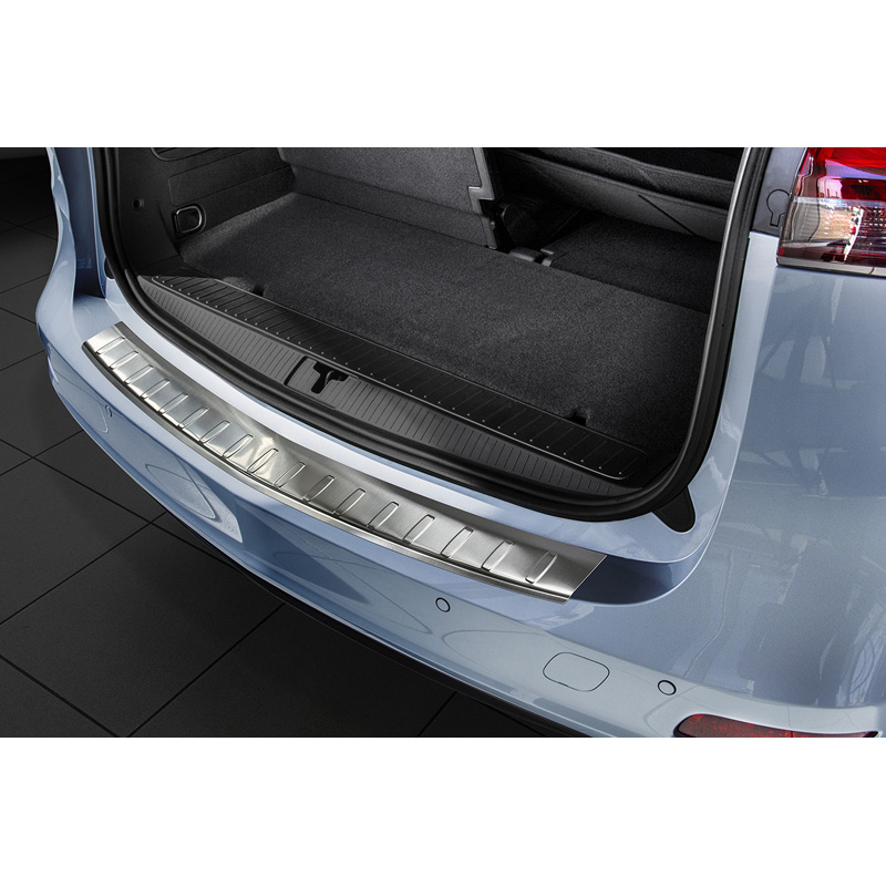 Stainless Steel Rear bumper protector  Opel Zafira C 2012- 'Ribs'
