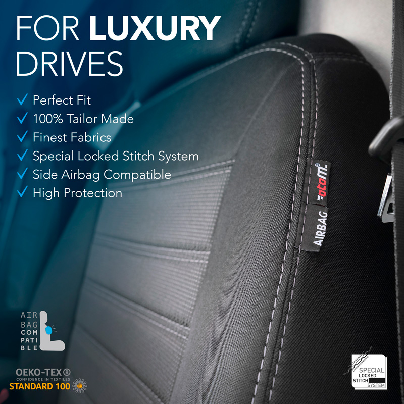 Original Design Textile seat covers 2+1  Mercedes Sprinter 2018- (Standard)