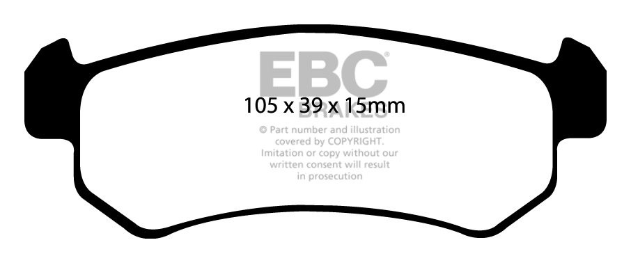 EBC Brakes DAEWOO Lacetti 1.4 2003-2005 Remblokken achterzijde