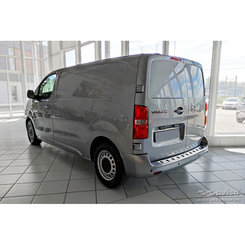 Stainless Steel Rear bumper protector  Citroën Space Tourer & Jumpy 2016- / Peugeot Traveller & Expert 2016- / Toyota Proace Verso 2016- / Opel Vivaro & Zafira Life 2019- 'STRONG EDITION'