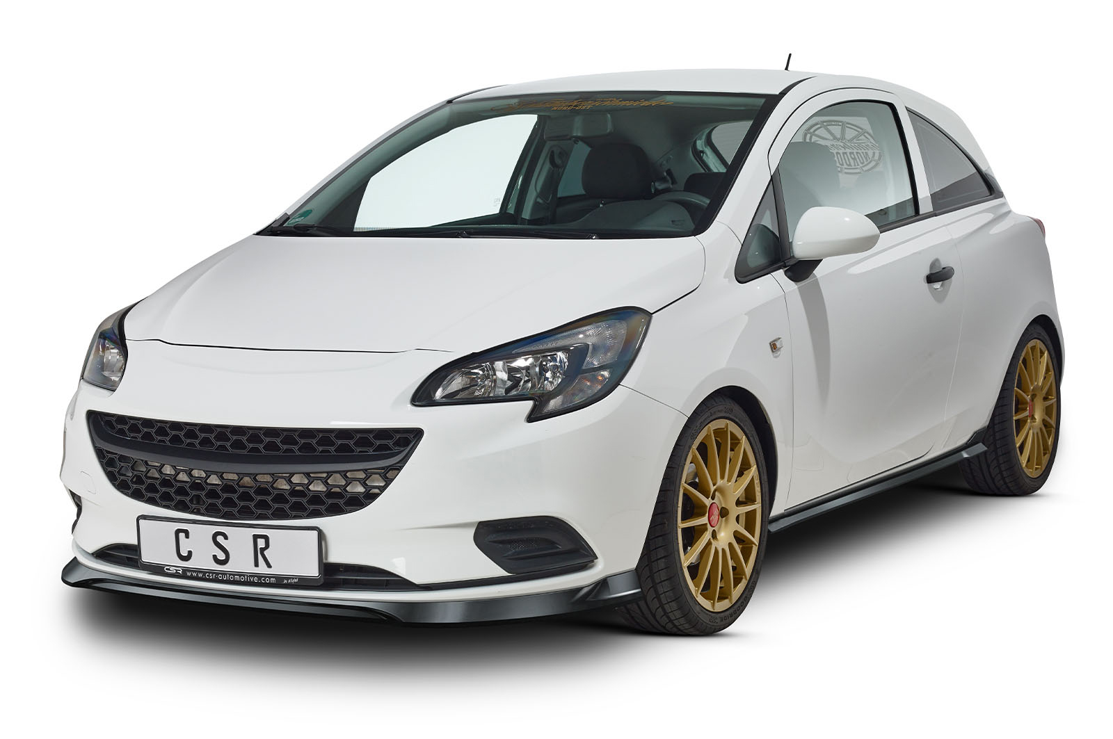 Zijskirts Opel Corsa E 3-deurs CSR glans Zwart