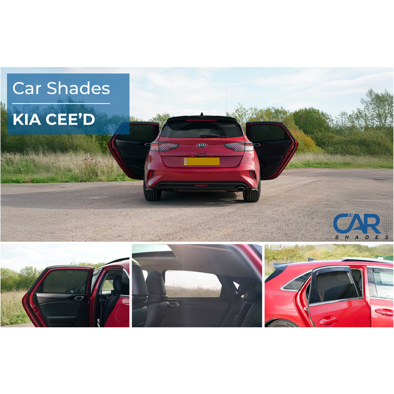Set Car Shades (rear side doors)  Kia Cee'd (CD) 5 doors 2018- (2-pieces)