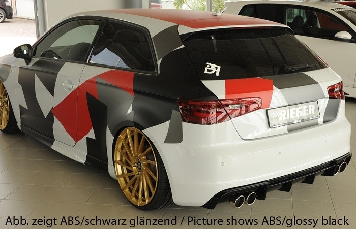Achteraanzet Rieger Audi A3 8V Sportback 12-16 ABS