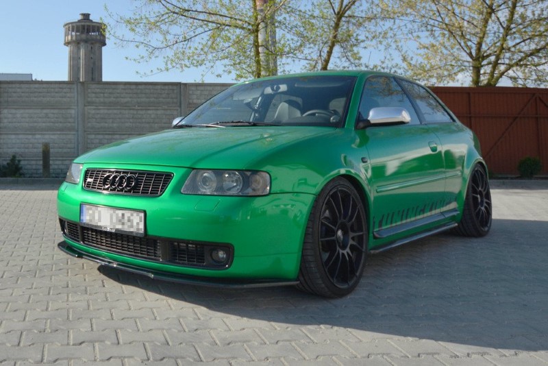 Zijskirts Diffuser Audi S3 8L Glanzend zwart