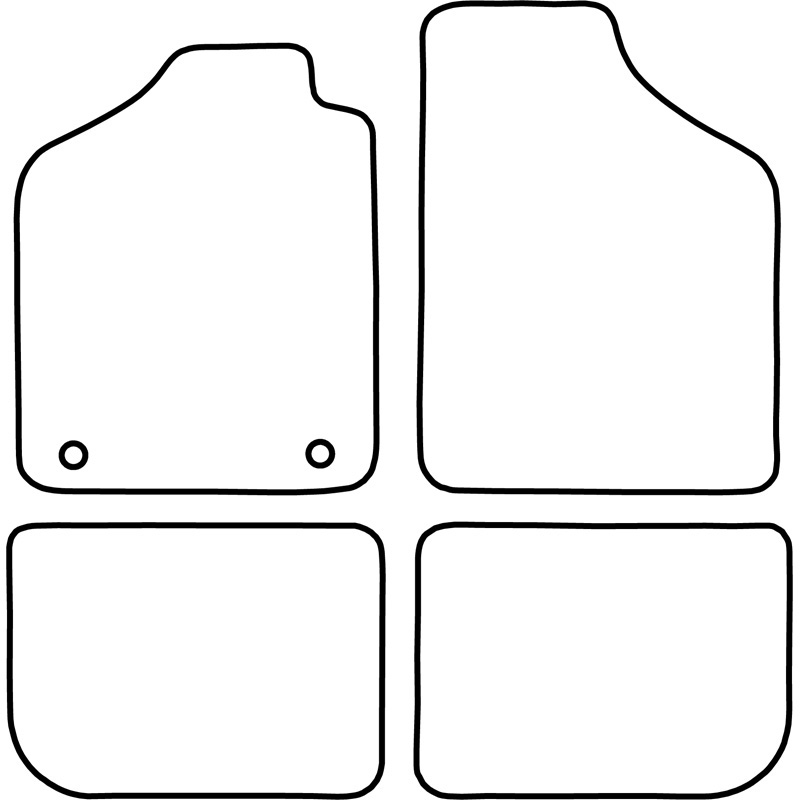 Set velour car mats  Fiat Uno 1983-1994