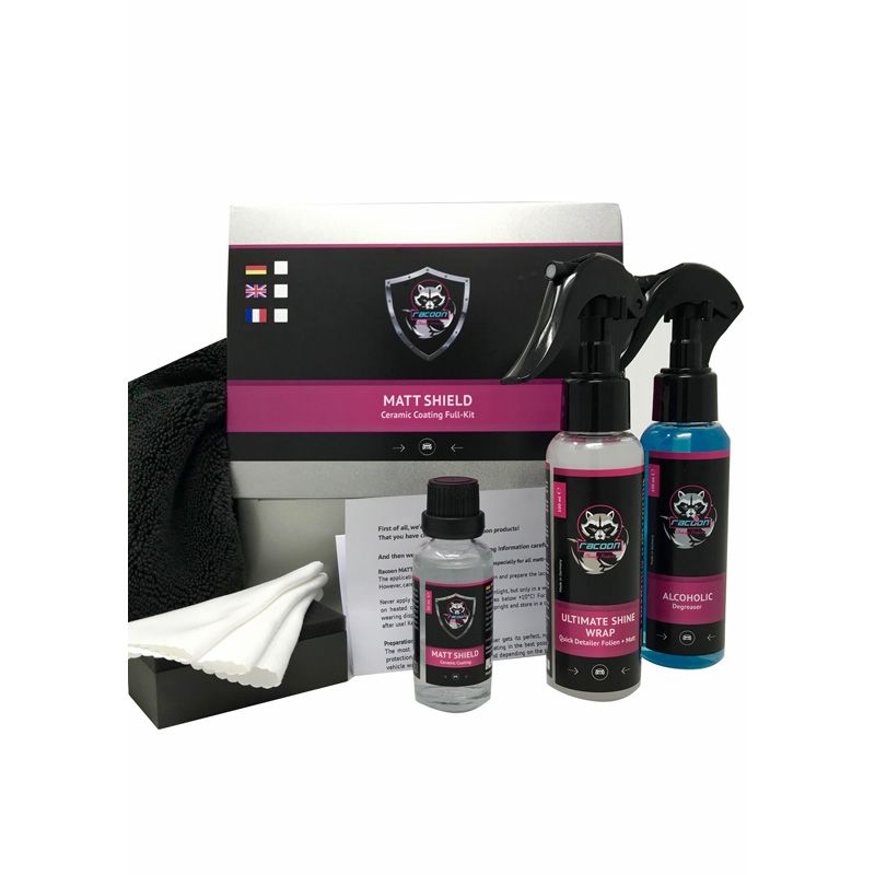 Racoon MATT SHIELD Keramische verzegeling voor matte lakken Full Kit