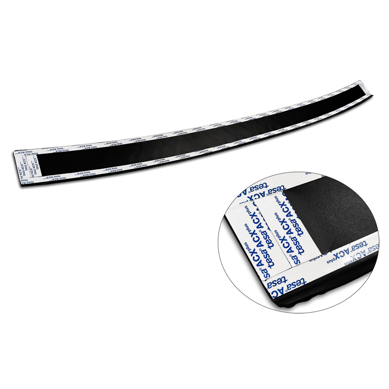 Matzwart Aluminium Achterbumperprotector  Volkswagen Caddy 2004-2015 & FL 2015-2020 'Riffled Plate'