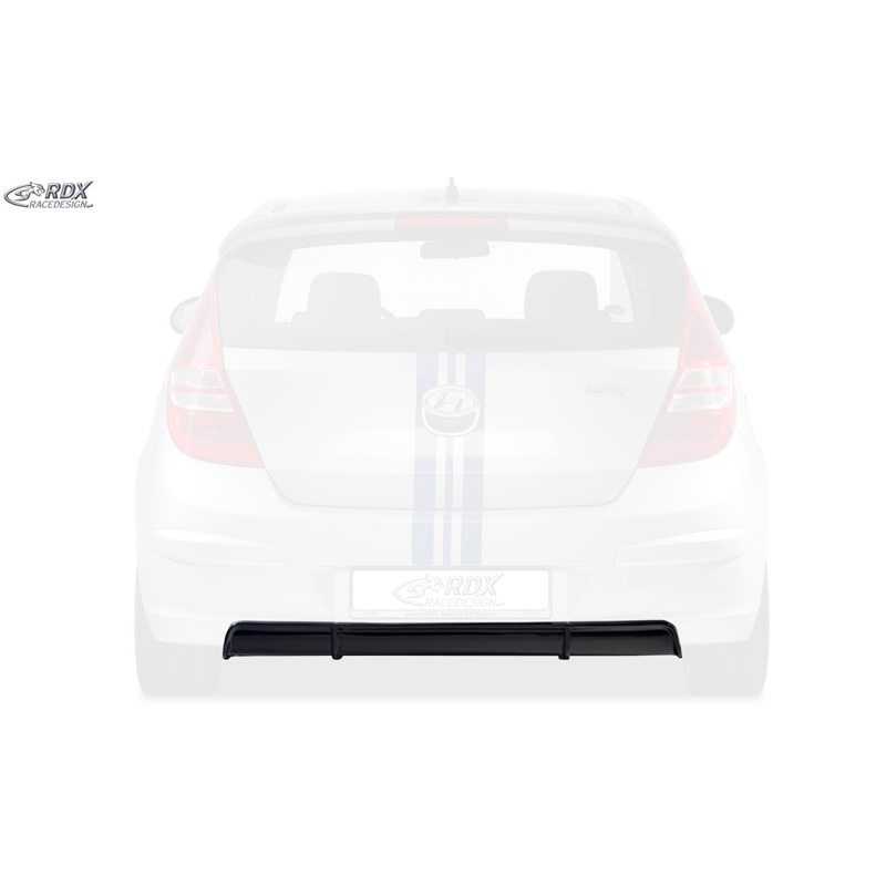 Rear bumper skirt 'Diffusor'  Hyundai i30 (FD/FDH) 2007-2010 (ABS glossy black)