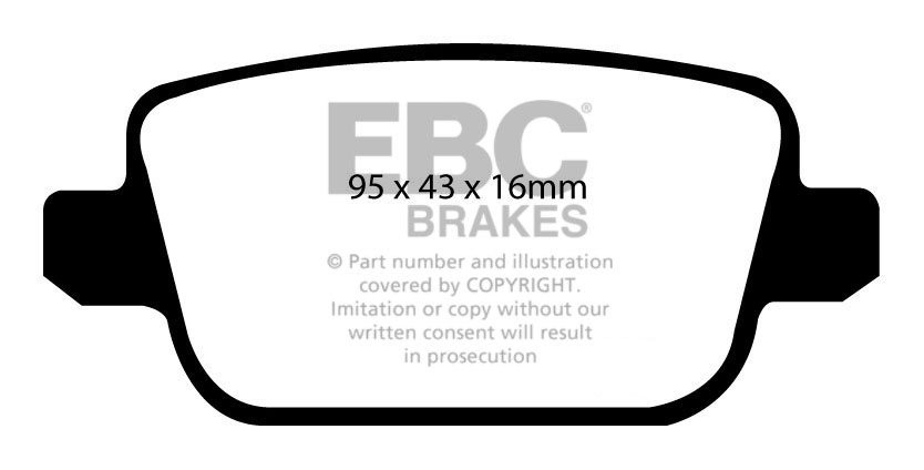 EBC Brakes FORD Mondeo 2.0 TD (130) 2007-.. Remblokken achterzij
