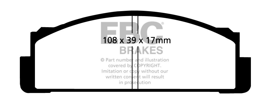 EBC Brakes FIAT 124 Special 1.8 Abarth 72-73 Remblokken voorzijd