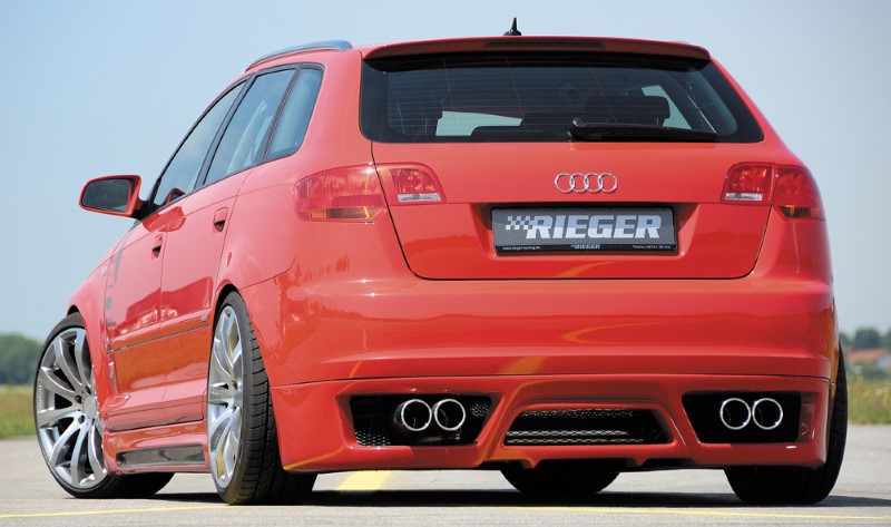 Achteraanzet Audi A3 8P Sportback Rieger
