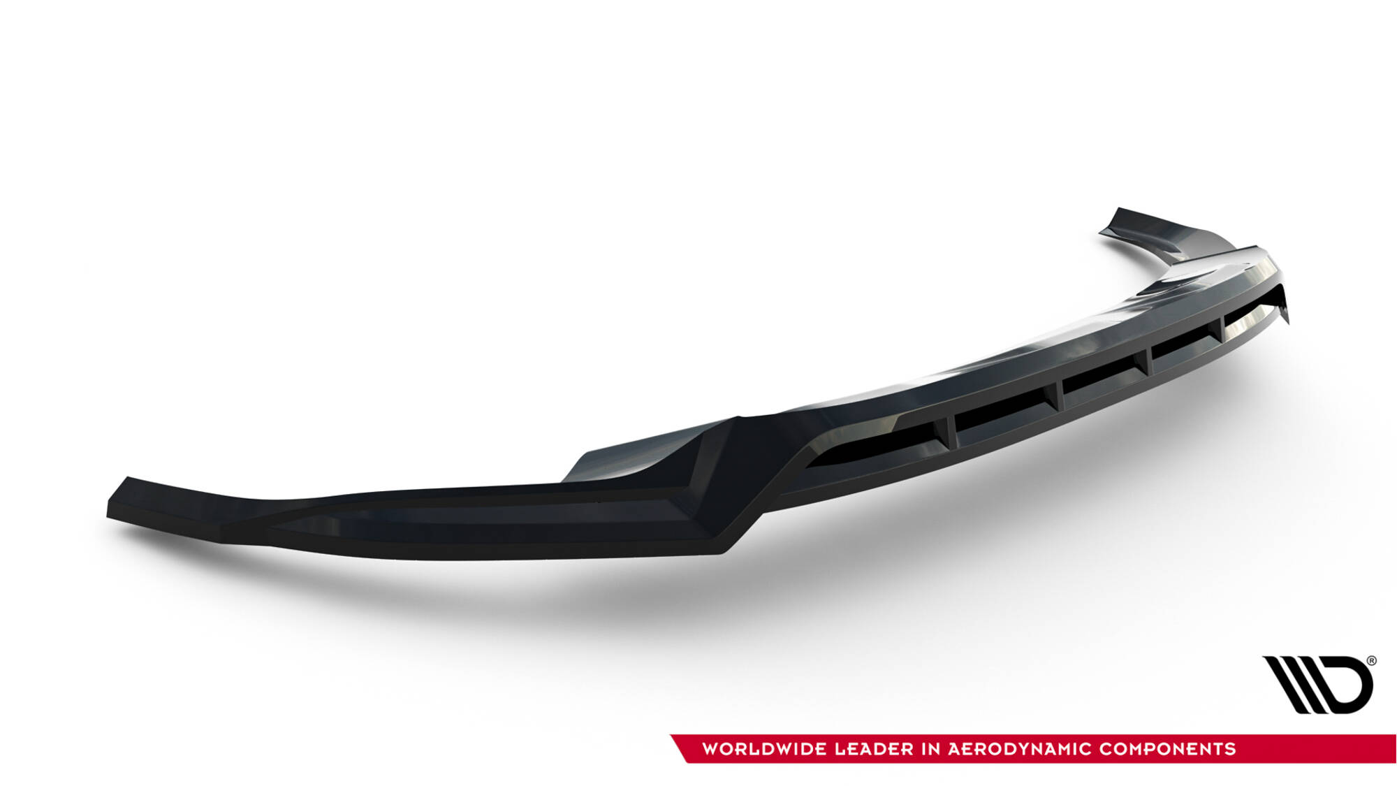 Voorspoiler Audi Q8 MK1 Maxton Glanzend zwart