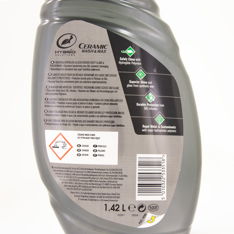 Turtle Wax 53351 Hybrid Solutions Ceramic Wash&Wax 1,42L