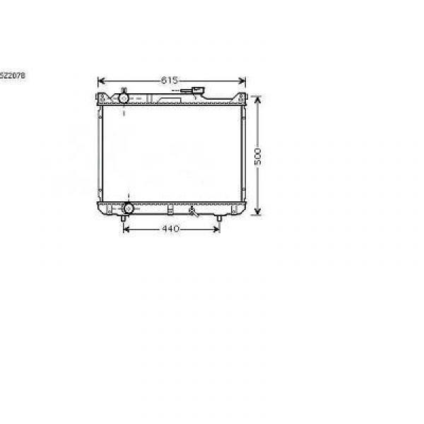 Radiator Grand VITARA 01-05 425x598 2.7I V6 24V +/-AC