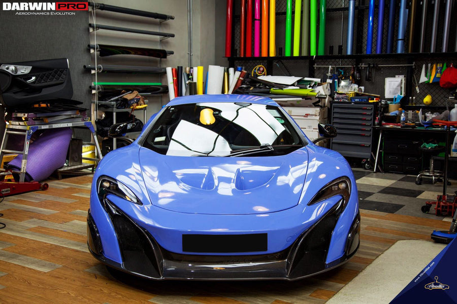 McLaren MP4 12C 675LT Style Partial Carbon Fiber Voorbumper en Zijscherm 2011-2014
